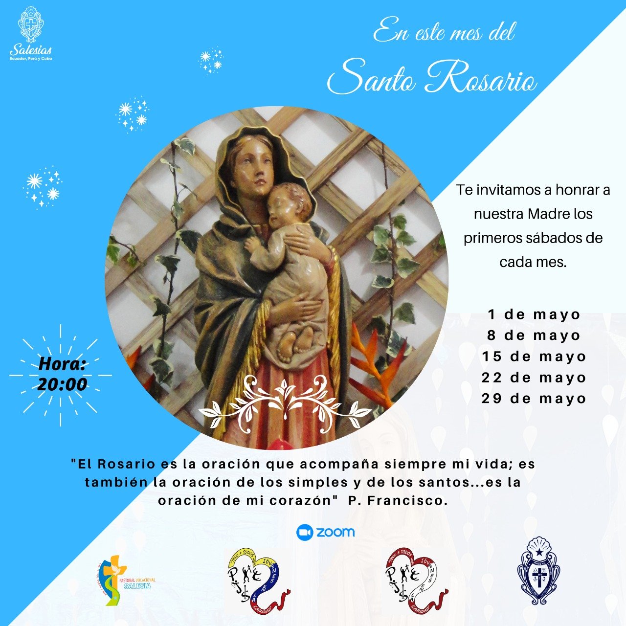 En este mes del Santo Rosario, te invitamos a honrar a nuestra Madre